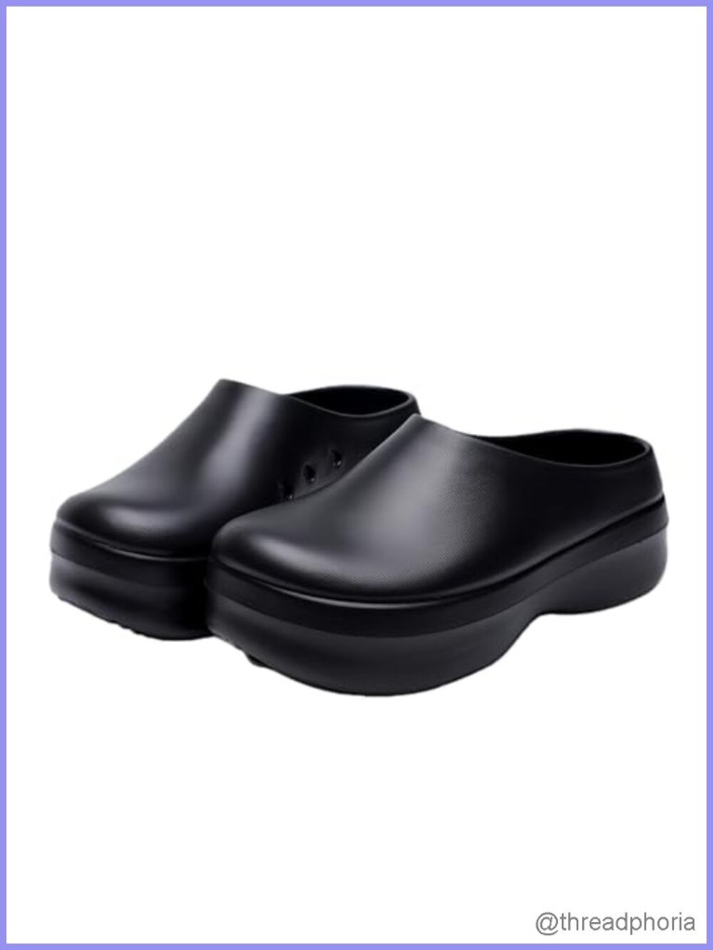 Unisex EVA Platform Clogs, Closed Toe Slip-On Work Shoes, Non-Slip Waterproof,